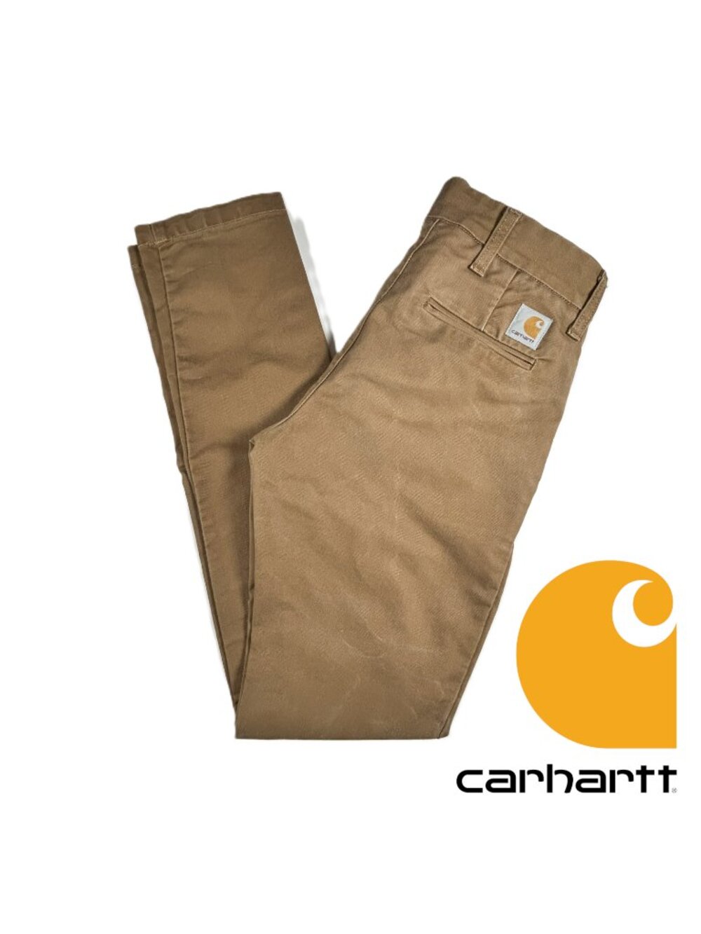 Carhartt WIP SID Pants Men’s Size 28x30 "Lamar" Stretch Tapered Single Knee Tan
